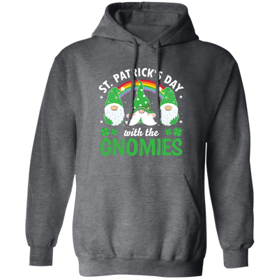 St Patrick's Day With The Gnomies, Patrick Gnome Pullover Hoodie