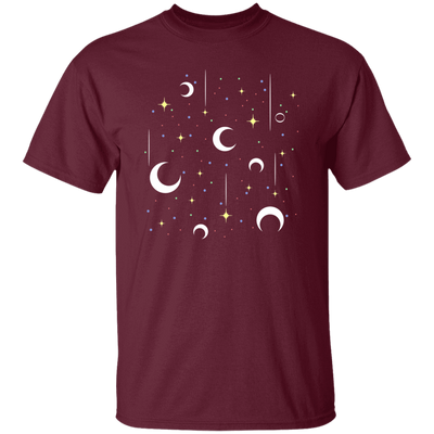 Sky With Full Of Moon And Stars, Full Stars Sky Unisex T-Shirt