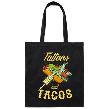 Funny Tattoo Gify, Funny Tattoos and Taco Canvas Tote Bag