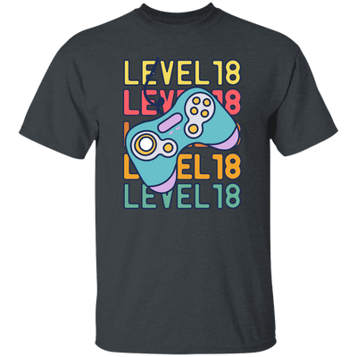 Gamer, Level 18 Up, 18th Birthday, Play Station, Game Player Unisex T-Shirt