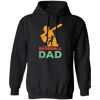 Baseball Dad, Gift For Dad, Vintage Baseball Dad, American Football Pullover Hoodie