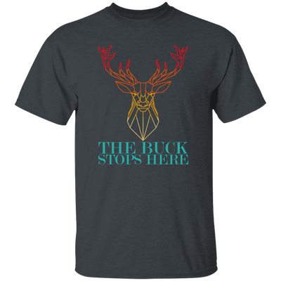 Vintage Abstract Deer Hunting, The Buck Stops Here, Deer Hunter Unisex T-Shirt