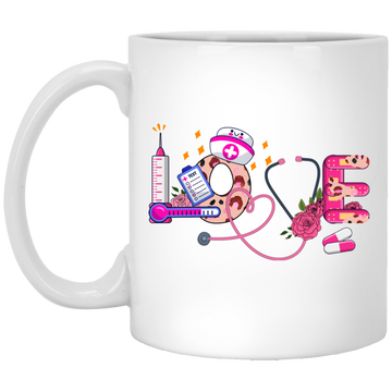 Love Nurse, Nurse Lover, Valentine Nurse, Nurse Is My Love White Mug