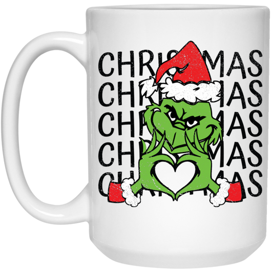 Grinchmas, Grinch Christmas, Green Grinch, Merry Christmas, Trendy Christmas White Mug