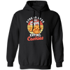 Retro Cookie, Stress Less And Enjoy Cookie, Eating Cookies Pullover Hoodie