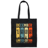 Retro Legend Was Born In December 1969 Gift Canvas Tote Bag