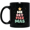 Merry Fizz Mas, Merry Christmas Tree, Cute Fizz Mas, Love Arbonne, Merry Christmas, Trendy Christmas Black Mug