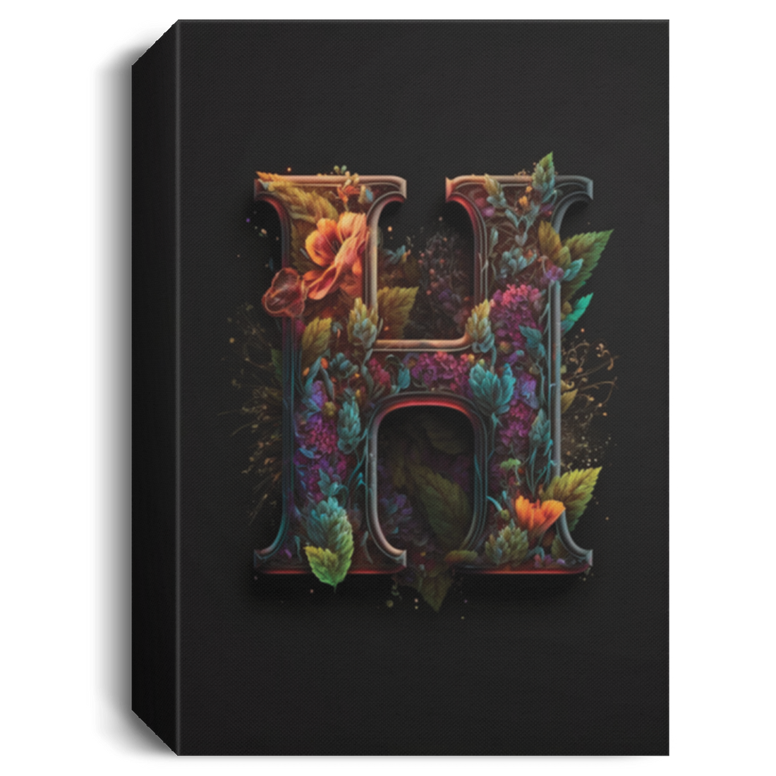 H Letter, Gift For Who Named H Letter, Classic H Gift Canvas