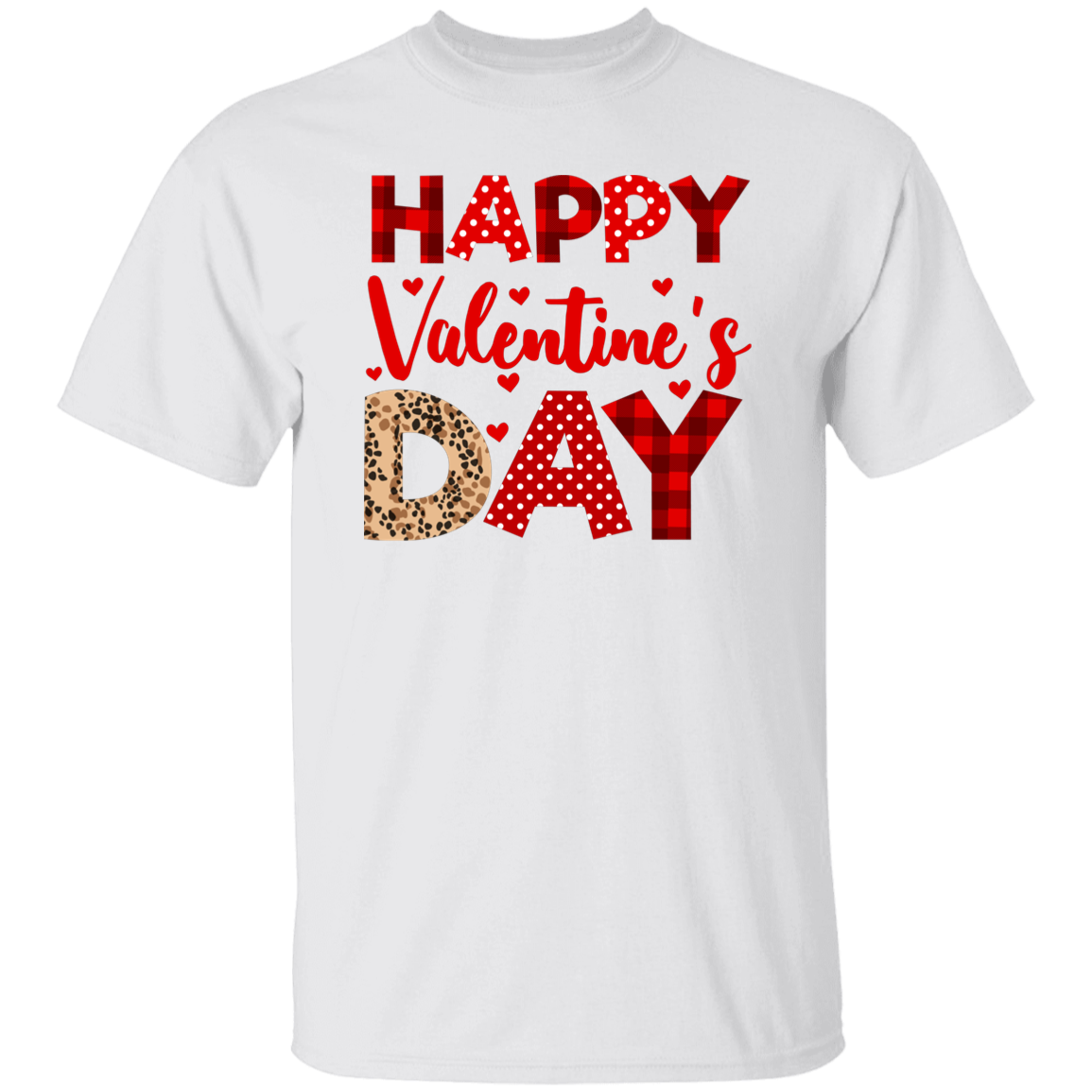 Happy Valentine's Day, Cute Valentine, Leopard Pattern, Valentine's Day, Trendy Valentine Unisex T-Shirt