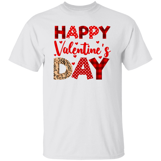 Happy Valentine's Day, Cute Valentine, Leopard Pattern, Valentine's Day, Trendy Valentine Unisex T-Shirt