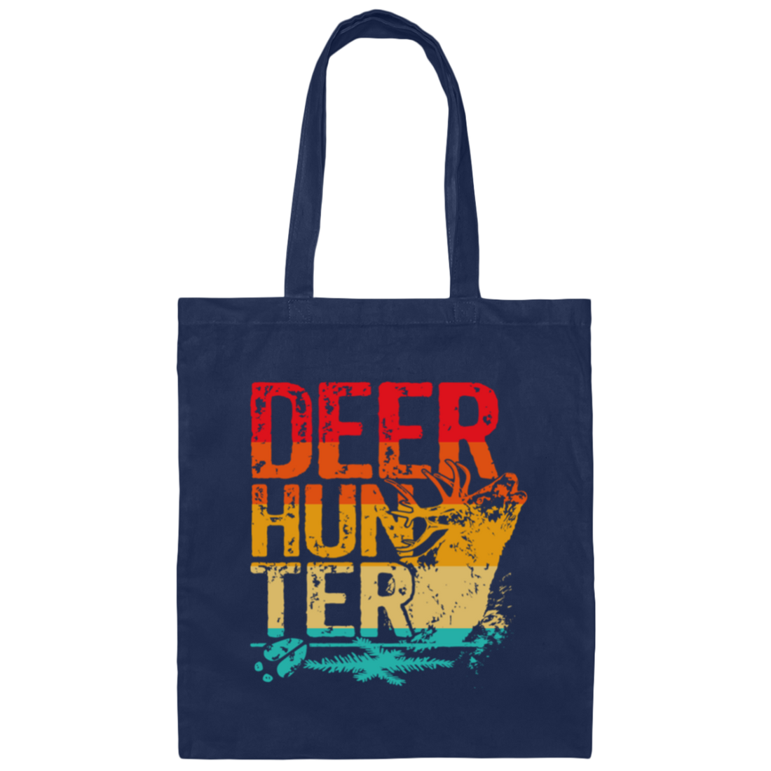Cant Wait For Deer Hunting Season Deer Hunter Vintage Canvas Tote Bag