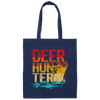 Cant Wait For Deer Hunting Season Deer Hunter Vintage Canvas Tote Bag