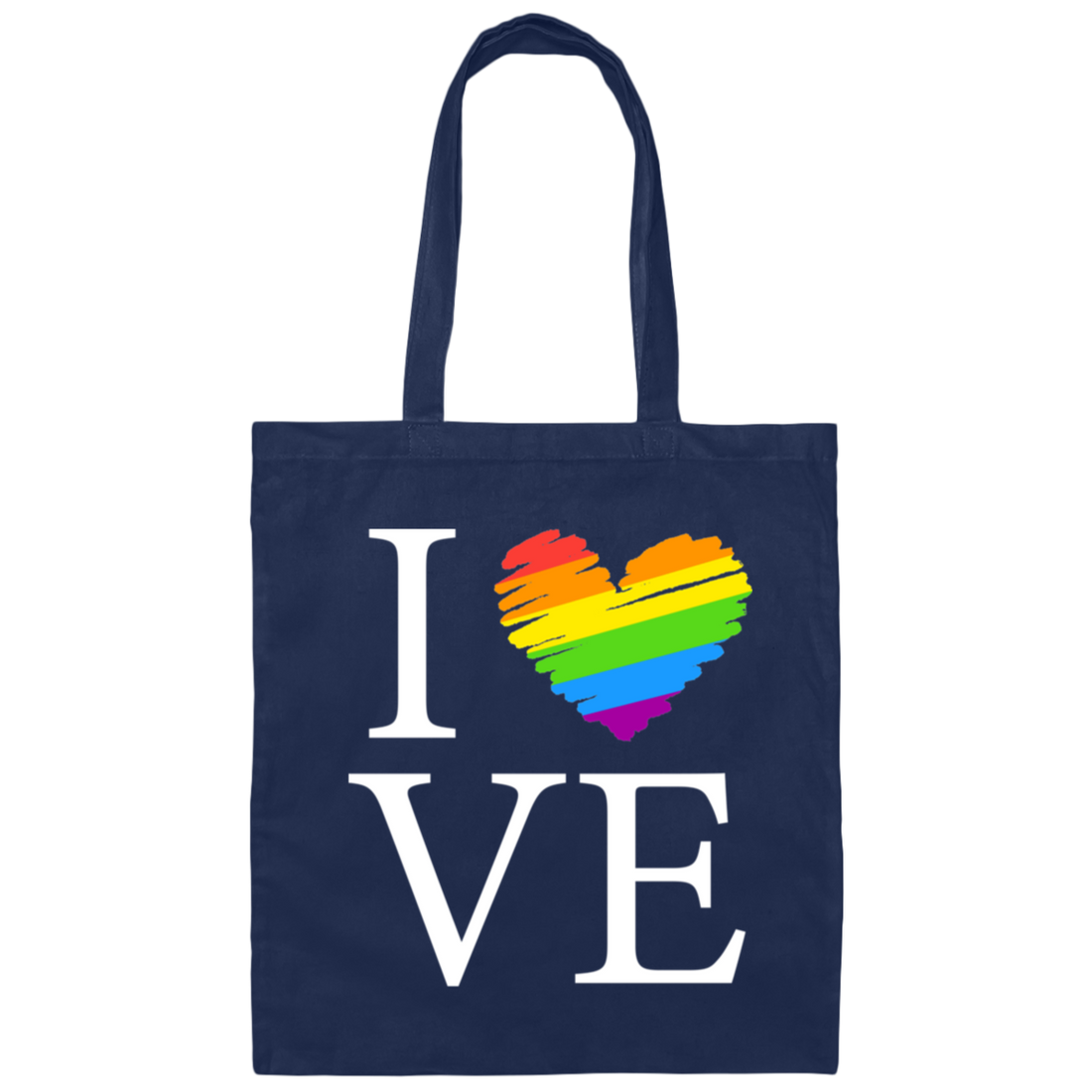 Love Is Love, LGBT Love, Lgbt's Day, Lgbt Heart Design Canvas Tote Bag