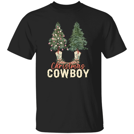 Christmas Tree, Christmas Cowboy, Cowboy, Merry Christmas Unisex T-Shirt