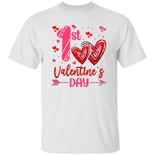 My First Valentine's Day, Valentine With You, First Love, Valentine's Day, Trendy Valentine Unisex T-Shirt