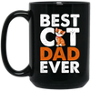 Dad Cat Lover, Best Cat Dad Ever, Best Cute Cat, Love Kitten Gift Black Mug