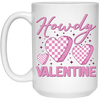 Howdy Valentine, Retro Valentine, Groovy Valentine, Valentine's Day, Trendy Valentine White Mug