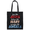 Love Like Jesus, Believe Like Mary, Worship Like Angels, Christian Lover Canvas Tote Bag