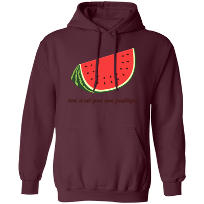 Ceci N'est Pas Une Pasteque, This Is A Watermelon Pullover Hoodie