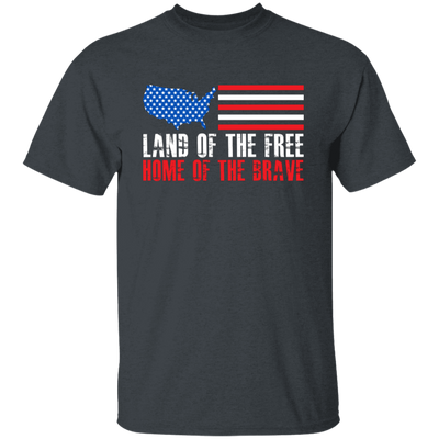 Land Of The Free Home Of The Brave, American Flag Unisex T-Shirt