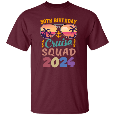 50th Birthday Cruise Squad 2024, 50th Birthday Gift, Cruise Squad Unisex T-Shirt