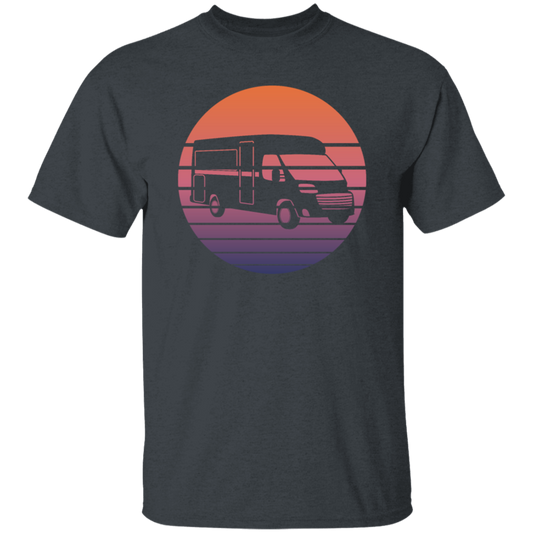 Camping Vintage, Sun Camper Gift, Campground Vacation, Like To Camp In Nature Unisex T-Shirt