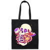 Skull Lover, Sneaker Lover, Skull Eat Sneaker, Psychology Skull Canvas Tote Bag