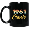 1961 Birthday Gift, Retro 1961 Birthday, Love 1961, Classic 1961 Black Mug