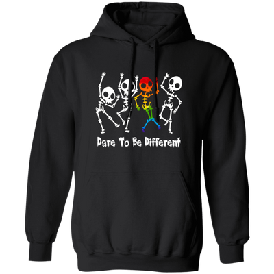 Lgbt Skeleton, Dare To Be Different, LGBT Pride, LGBTQ+ Pullover Hoodie