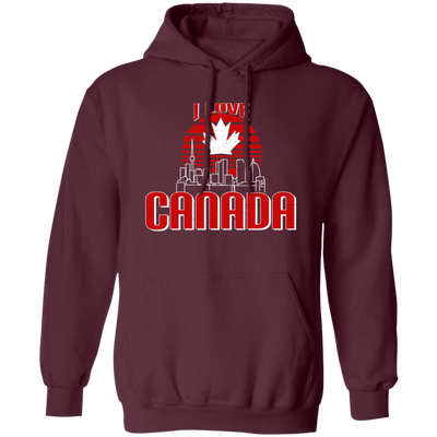 Canada Love, Vancouver, Maple Leaf, Love Canada, Best Country Pullover Hoodie