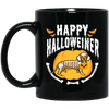 Funny Dachshund, Happy Dachshund, Halloween Gift, Best Halloween Lover Black Mug