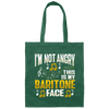 I Am Not Angry, This Is My Baritone Face, Music Love Gift, I Love Baritone Canvas Tote Bag