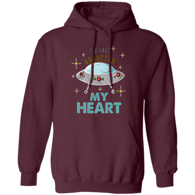 UFO Here, You Have Abducted My Heart, Best Gift For Couple, UFO Lover Pullover Hoodie