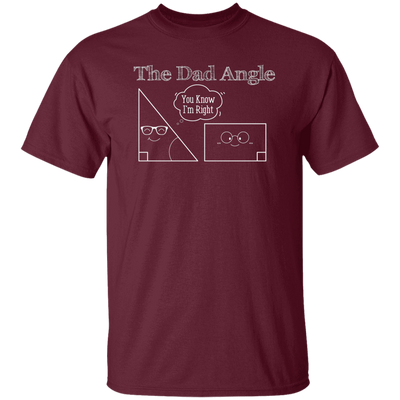 The Dad Angle, Math Pun, Teacher Dad, Geometric Dad Unisex T-Shirt