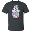 Watercolor Pineapple, Heart Sunglasses, Summer Vibes, Xmas Vibe Unisex T-Shirt