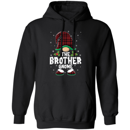 The Brother Gnome Gift For Chritmas, Xmas Cute Gnome Lover Pullover Hoodie