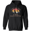 Life Is Good, A Dog Makes It Better, Retro Dog, Dog Lover Pullover Hoodie