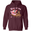 Sleigh All Day, Santa Sleigh, Funny Santa, Funny Reindeer Christmas Pullover Hoodie