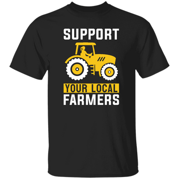 Support Your Local Farmers, Trucktor Retro, Retro Farming Unisex T-Shirt