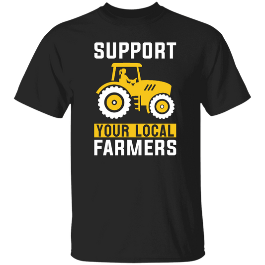Support Your Local Farmers, Trucktor Retro, Retro Farming Unisex T-Shirt