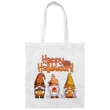 Happy Halloween, Gnome Halloween, Halloween Party Canvas Tote Bag