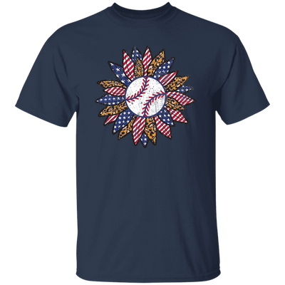 American Baseball, Sunflower Baseball, Leopard Sunflower-1 Unisex T-Shirt