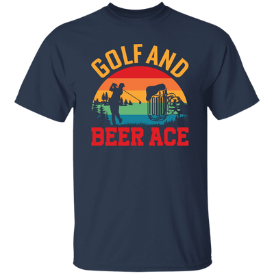 Golf And Beer Ace, Retro Golf, Golf With Beer Unisex T-Shirt