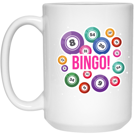 Go Bingo, Love Bingo, Best To Yell, Love To Holler In Bingo White Mug