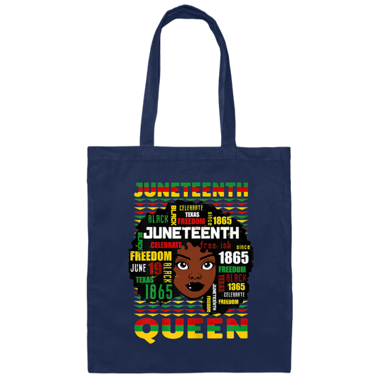 Juneteenth Independence Day 1865, Women Black Pride, Black History Month Canvas Tote Bag