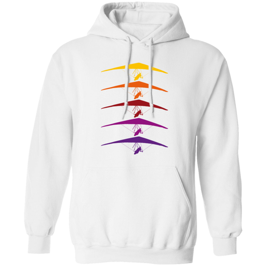 Hang Glider Retro Perfect Gift For Passionate Hang-gliders Kite Tandem Flight Pullover Hoodie