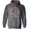 Math Is No Prob-Llama, No Problem, Retro Rainbow Pullover Hoodie