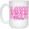 Love More, Groovy Valentine, Groovy Love, My Best Love, Valentine's Day, Trendy Valentine White Mug