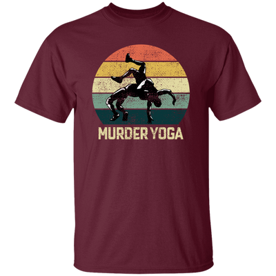 Funny Wrestling, Brazilian Jiu-jitsu, Murder Yoga, Martial Arts Vintage Sportsmen Unisex T-Shirt
