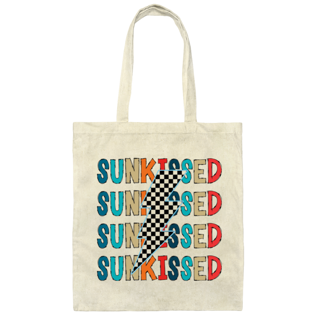 Flash Sunkissed, Groovy Sunkissed Canvas Tote Bag